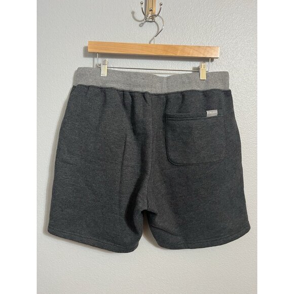 Burlebo Shorts Men's Large Gray Sweatshorts Fleece Drawstring Pockets Gym - Picture 2 of 3